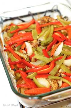 Oven baked chicken fajitas bigredclifford.com