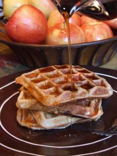 Spiced Apple Buttermilk Waffles. Waffle Recipes That Will Make Your Breakfast Better