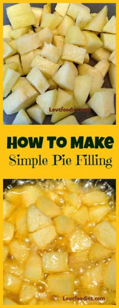 How To Make A Simple Fruit Pie Filling, 2 recipes, one for regular filling and one for a CARAMEL filling. Both very delicious for sure! 6/23/15