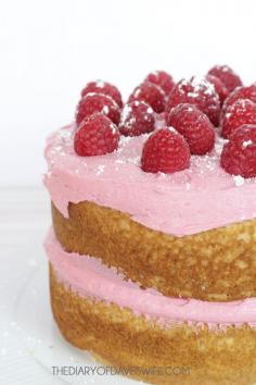 Raspberry Butter Cream Cake
