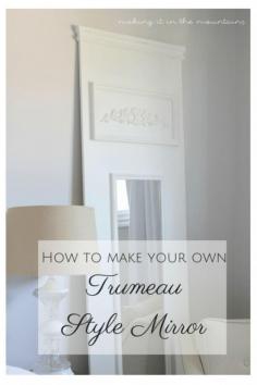 
                    
                        Have you been crushing on this high-end vintage look, but not loving the pricetag?  Why not make your own DIY Trumeau Mirror for just a fraction of the cost!  You'll never believe how simple it is to make!
                    
                
