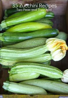 Drowning in a sea of succhini yet? 35 must make zucchini recipes #zucchini #summer