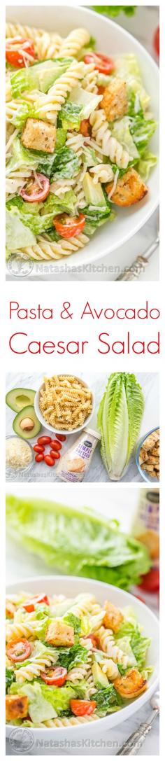 Pasta salad but hold the avocado!