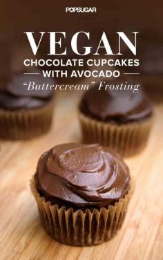 Vegan Chocolate Cupcakes With Avocado Buttercream Frosting Recipe