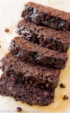 Double chocolate zucchini bread (healthy style!)