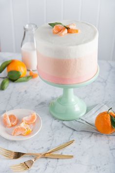 Orange Sherbet Cake Recipe
