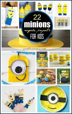 22 minion recycle projects | 22 DIY Minions recycle projects for creative kids - Craftionary