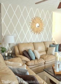 How to Paint a Diamond Accent Wall using ScotchBlue™ Painter’s Tape