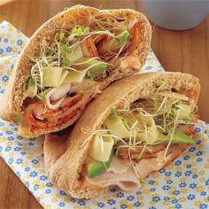 Easy Recipes for Leftover Turkey...  This Southwestern Turkey Pitas recipe a tasty meal your kids will love.