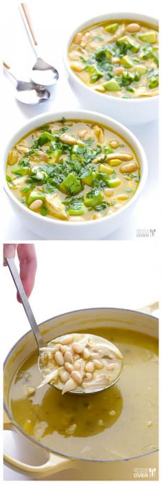 White chicken chili soup
