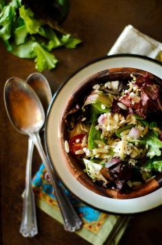 Orzo, Tomato, and Goat Cheese Salad | After a day spent out on the water, fending off swans or what have you, this is the perfect salad to enjoy. I know because we devoured this salad time and time again at the lake house. If you pulled the boat for the year, go ahead and make this salad anyway. It's the perfect side dish to any grilled meat. It's also a flavorful dish to enjoy for lunch while reminiscing your summer days. | From: howto-simplify.com