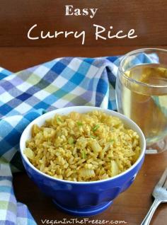 Easy Curry Rice Recipe - Vegan in the Freezer