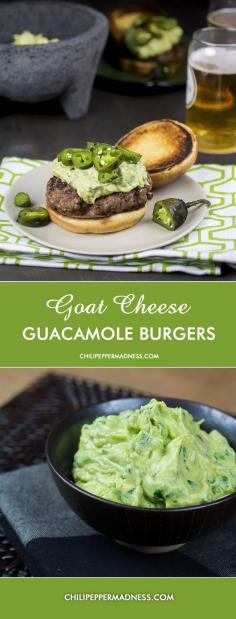 Goat Cheese Guacamole Burgers