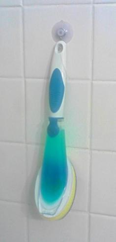 Shower Cleaner | Fill with half vinegar, half dish soap.