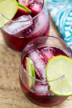 Agua de Jamaica (hibiscus tea)