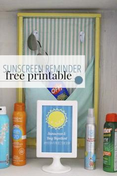 
                    
                        Sunscreen and Bug Spray Station | Free Printable! Create a sunscreen and bug spray station for daily family fun and entertaining | TodaysCreativeLif...
                    
                