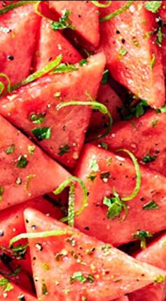 Mojito Watermelon - a must have side dish for summer barbecues! #citrussplash #Healthy #Recipe #BBQ
