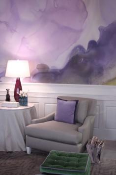 Watercolor Walls by interior designer Eileen Kathryn Boyd  Would love to incorporate water color walls too