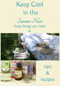 
                    
                        keep cool in the summer heat three things you need plus recipes for homemade electrolyte drinks and cooling sprays
                    
                