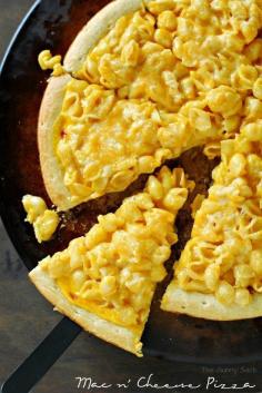 Macaroni and Cheese Pizza Recipe - I love mac n cheese!