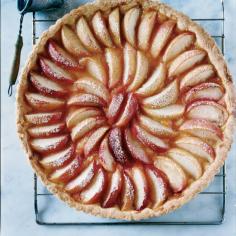 White Peach Tart recipe - "This crust is not what you'd expect," Marco Canora says. "Instead of being crunchy, it's puffy and cakey." The dough is terrific for impromptu baking, because it doesn't need to be chilled before it's rolled out."