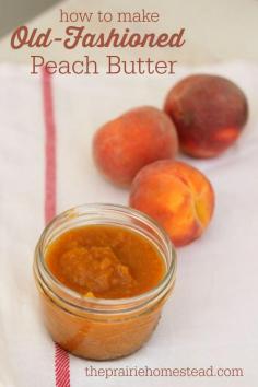 Old Fashioned Peach Butter Recipe