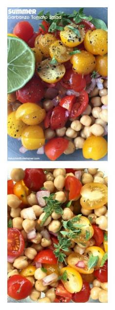 
                    
                        Summer Garbanzo Tomato Salad | ReluctantEntertai...
                    
                