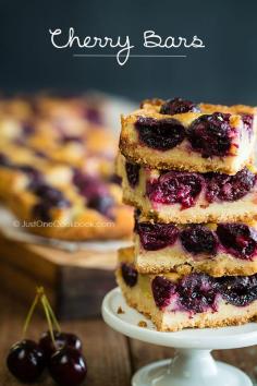 Cherry Cookie Cake Bars