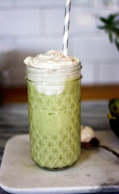 Yummy And Healthy Shamrock Shake (avocado milkshake)