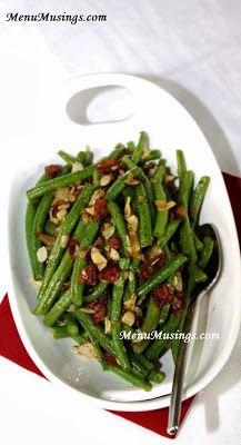 Lily's Maple Bacon Green Beans with Slivered Almonds.  Step-by-step photos. Great looking side dish.