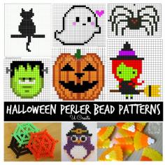 Halloween;  Perler Hama Beads Patterns, Perfect for Halloween....