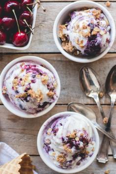 
                    
                        CHERRY & BLUEBERRY CRISP ICE CREAM
                    
                