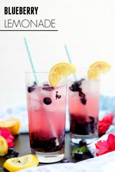 Blueberry Lemonade Recipe by placeofmytaste.com