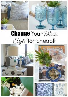 How to Change a Room Style {for cheap!} - Up to Date Interiors