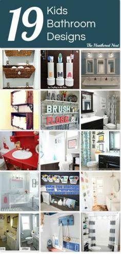 19 Fantastic Kids Bath Ideas from Hometalk and Heathered Nest