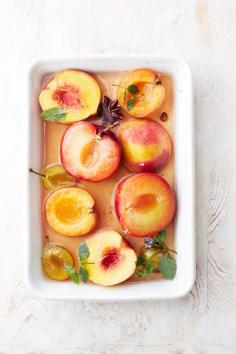 poached peaches with vanilla. #summer #fruit #yum #watchwigs www.youtube.com/wigs