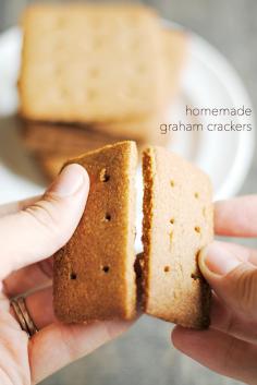 Homemade Graham Crackers are so easy to make and taste so much better than store-bought! - Something Swanky