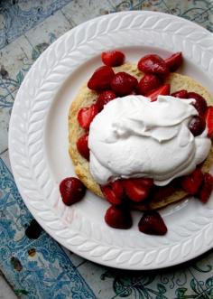 Strawberry Shortcake. One big biscuit instead of smaller individual ones.