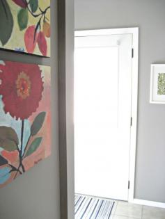 Really like colors In flower pairing (on wall) Clark Kensington Baby Elephant Dark Gray Laundry Room