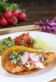 
                    
                        Authentic Fish Tacos w/Lime Herb Mayo - The Hopeless Housewife®
                    
                