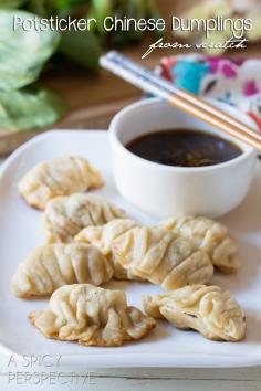 Dumpling Party Success!!!! Potstickers - Chinese Dumplings #potstickers #dumplings #chinese #appetizer #dimsum  (very similar to other recipes, uses bok choy instead of napa cabbage...totally fits us better)