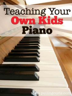 Teaching your own kids piano can be a daunting task, but if youve taught other peoples kids, you can teach your own and save some money!
