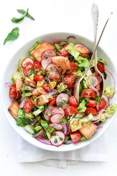 
                    
                        The Best Fattoush Salad | foodiecrush.com
                    
                