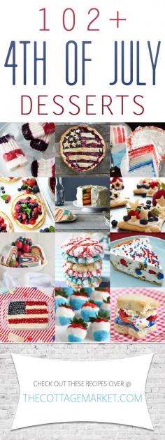 
                    
                        102+ 4th of July Desserts - The Cottage Market
                    
                