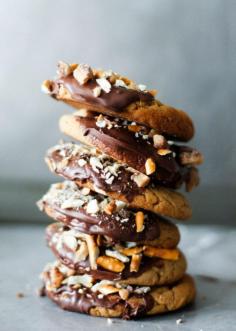 
                    
                        Chocolate Dipped Peanut Butter Cookies
                    
                