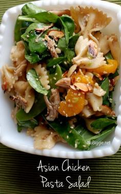 Asian Chicken Pasta Salad recipe | NoBiggie.net.