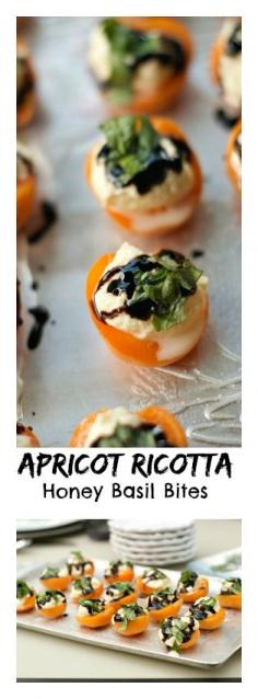 
                    
                        Apricot Ricotta Honey Basil Bites | ReluctantEntertai...
                    
                