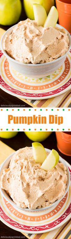 Pumpkin Dip- a super easy pumpkin dip, perfect for dipping fruit!