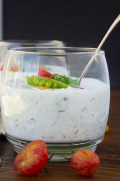 
                    
                        Icy cold cucumber and yogurt soup
                    
                