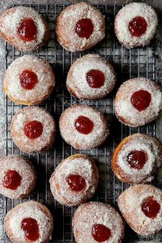 
                    
                        BLACK PEPPER AND STRAWBERRY JAM DOUGHNUTS
                    
                